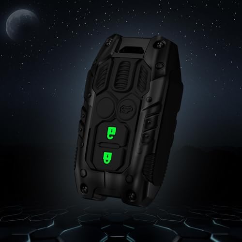Transformer Series Metal Silicone Car Key Cover | Night Glow Buttons | Compatible with Suzuki Victoris, Grand Vitara, Fronx, Jimny, Ertiga, XL6, Baleno & Brezza (3 Button Key)