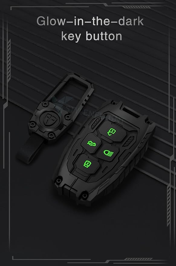 Car Key Cover Compatible with Tata Nexon, Harrier | Safari | Altroz | Tigor | Ev | Punch | Tiago Ev Electric 4-Button Smart Key (Transformer Armour Series)