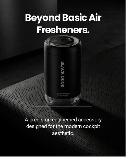 Black Odor Aroma Diffuser For Car (Rechargable)