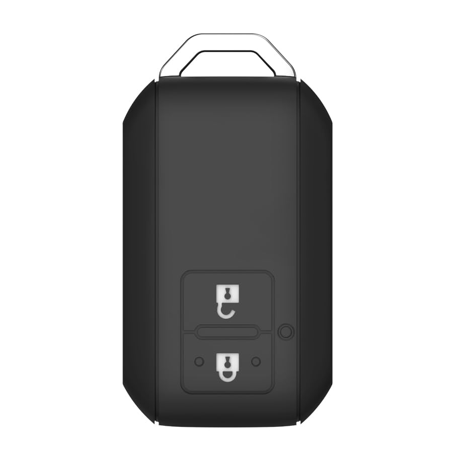 Transformer series Metal Black Car Key Protective Cover/Case and Keychain for Suzuki Victoris, Baleno, Swift, Ertiga, Grand Vitara, XL6, Brezza, Fronx, Dzire, Ignis, S-Cross, Glanza, Hyryder (2-Button Smart Key)