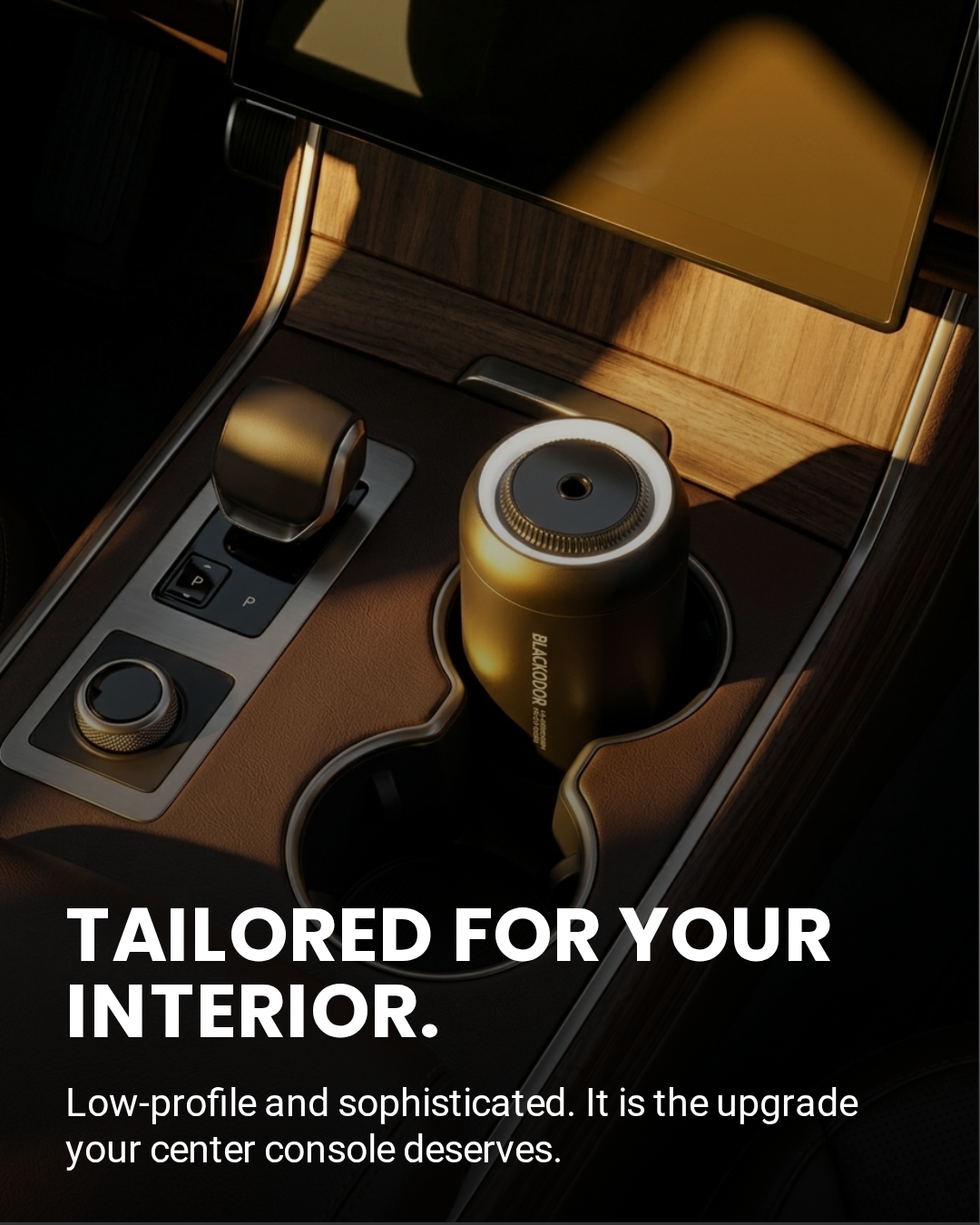 Black Odor Aroma Diffuser For Car (Rechargable)