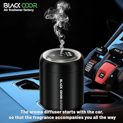 Black Odor Aroma Diffuser For Car (Rechargable)