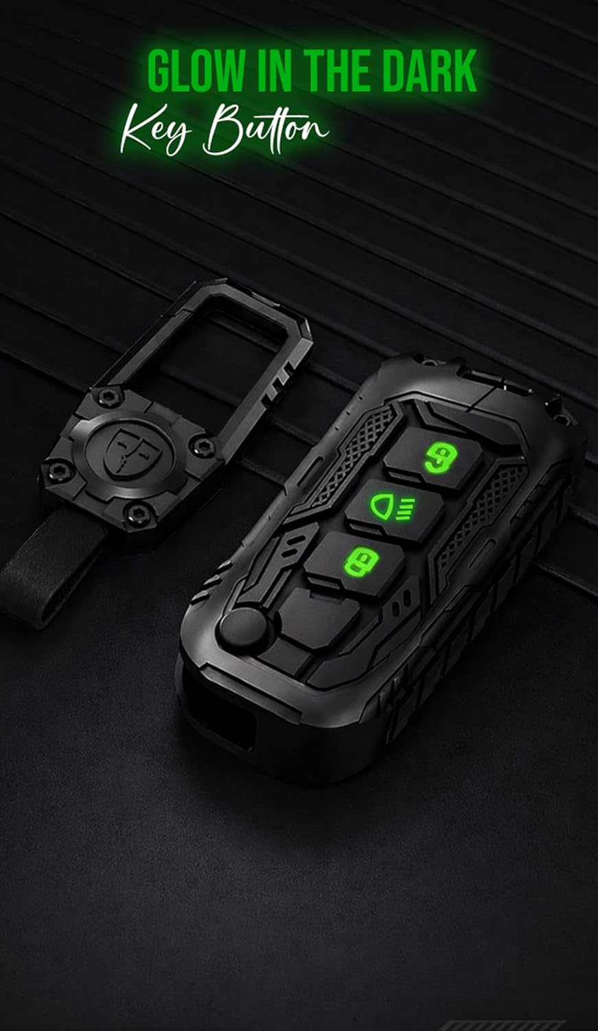 Transformer Series Car Key Cover | Premium Metal Black Soft Silicone Key Shell with Keychain for Tiago, Nexon, Altroz, Curvv, Safari, Storme, Zest, Bolt, Tigor, Punch (Punch)