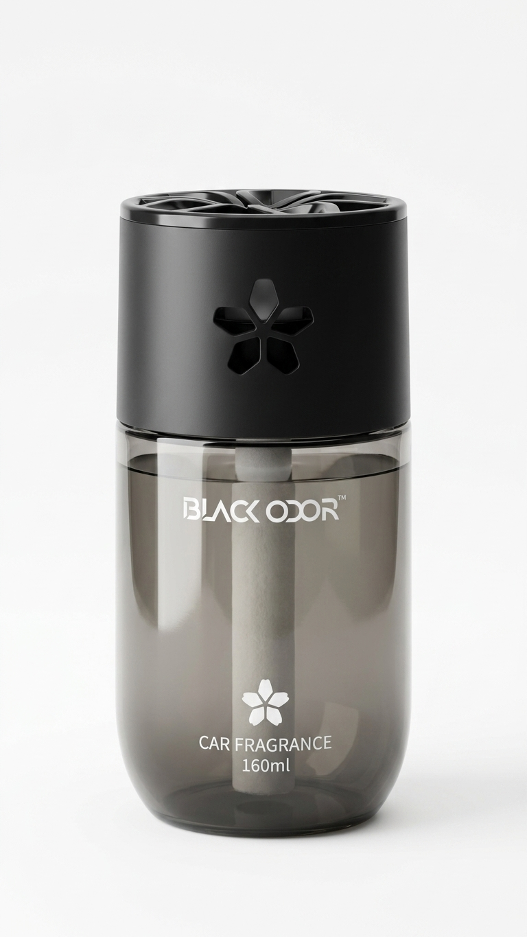 Black Odor 160ml Car Air Freshener – Leak-Proof Long-Lasting Fragrance for Cars SUVs with Hotel-Style Aroma